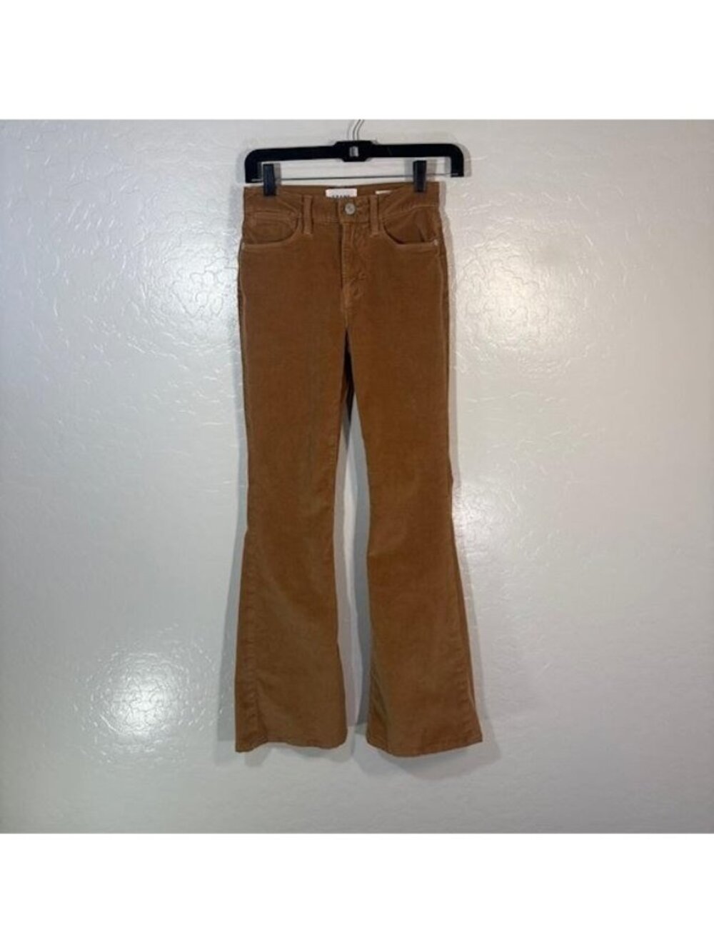 Frame Denim Women's Corduroy Flared Pants in Camel Brown